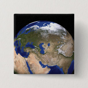 The Blue Marble Next Generation Earth 15 Cm Square Badge