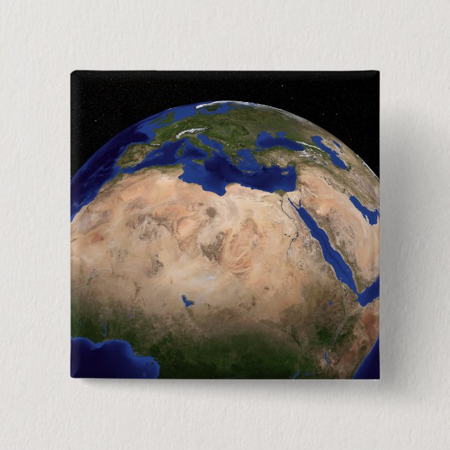 The Blue Marble Next Generation Earth 3 15 Cm Square Badge (Front)