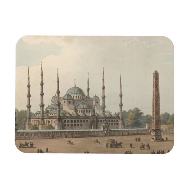 The Blue Mosque of Sultan Ahmed, Istanbul, Turkey Magnet (Horizontal)