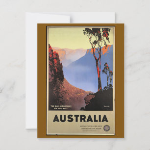 The Blue Mountains, Australia, Postcard