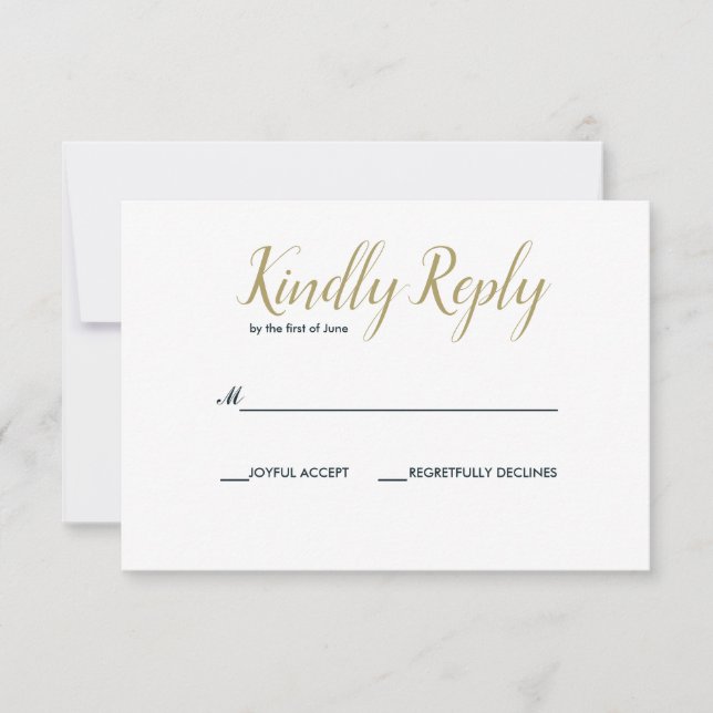The blue Reef | Nautical Wedding RSVP Card (Front)