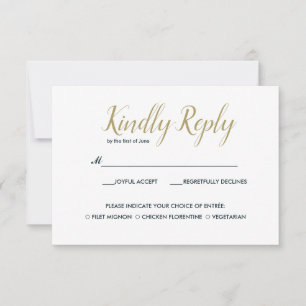 The blue Reef   Wedding RSVP with meal choise Card