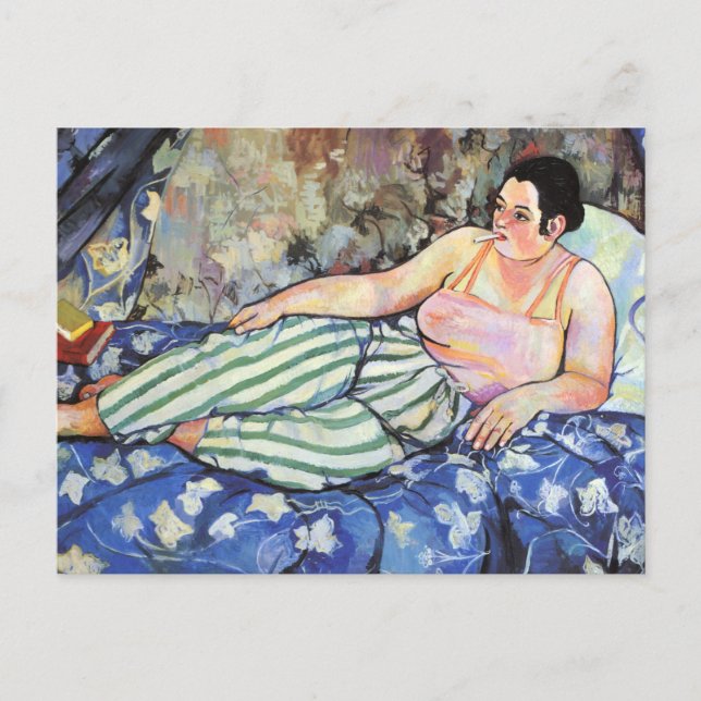 The Blue Room By Suzanne Valadon Postcard (Front)