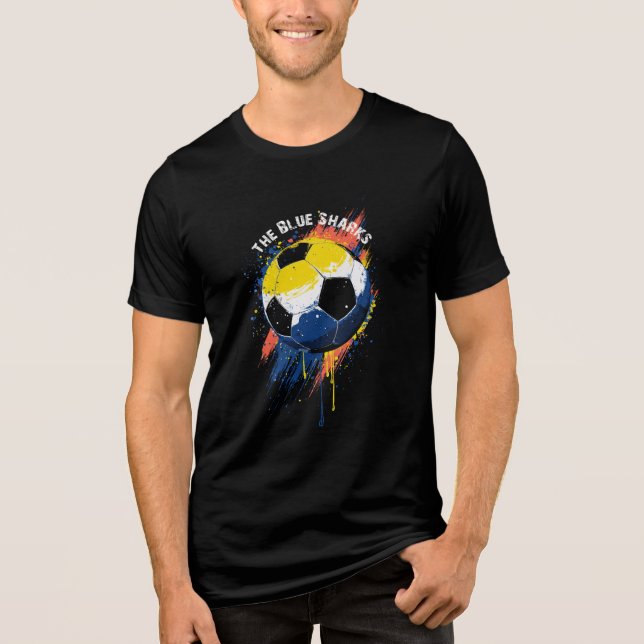 The Blue Sharks Tri-Blend Shirt (Front)