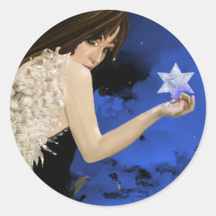 The Blue Star! Classic Round Sticker