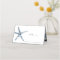 The Blue Starfish  | Nautical Wedding table place