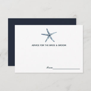 The Blue Starfish Wedding Wedding Advice Cards