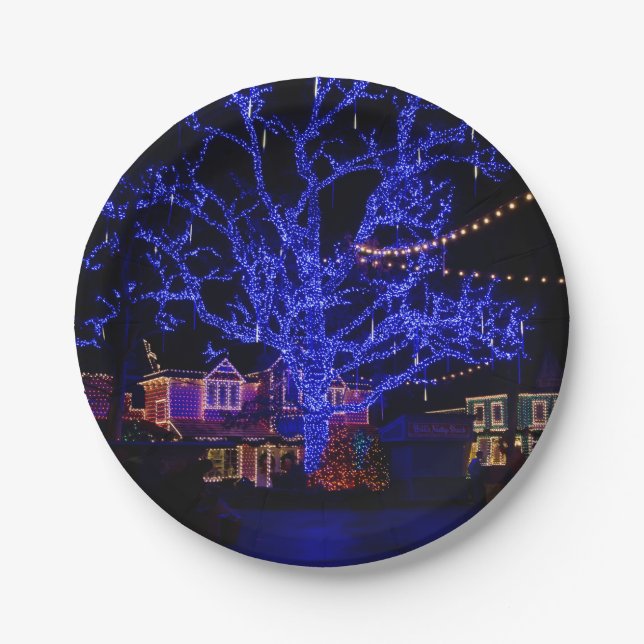 The Blue Tree Paper Plate (Front)