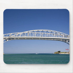 The Blue Water Bridge is a twin-span bridge Mouse Pad