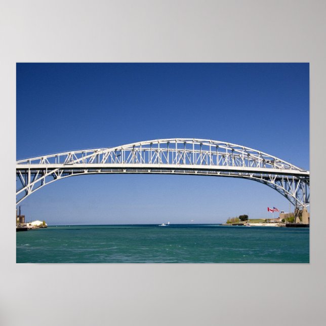 The Blue Water Bridge is a twin-span bridge Poster (Front)