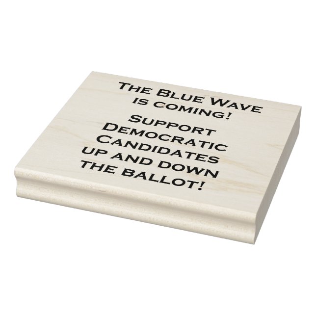 THE BLUE WAVE IS COMING! RUBBER STAMP (Stamp)