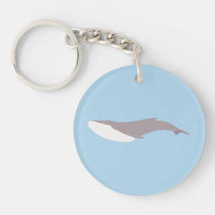 The Blue Whale Color Block Key Ring