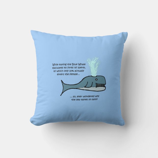 The Blue Whale... Cushion (Front)