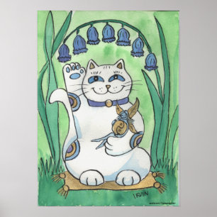 The Bluebells are Ringing Out Good Luck Poster