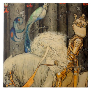 “The Bluebird” by John Bauer Ceramic Tile