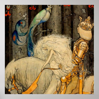 “The Bluebird” by John Bauer Poster
