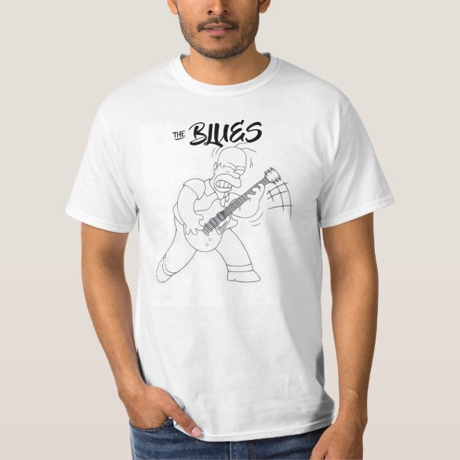 THE BLUES Men's Basic T-Shirt (Front)