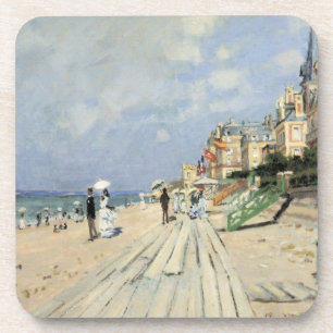 The Boardwalk at Trouville by Claude Monet Coaster