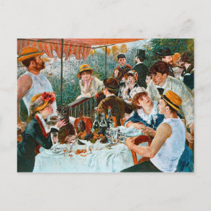 The Boaters' Lunch by Pierre-Auguste Renoir Postcard