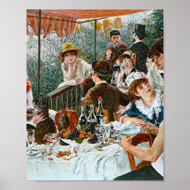 The Boaters' Lunch by Pierre-Auguste Renoir Poster (Front)