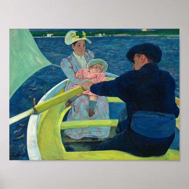 The Boating Party by Mary Cassatt Poster (Front)