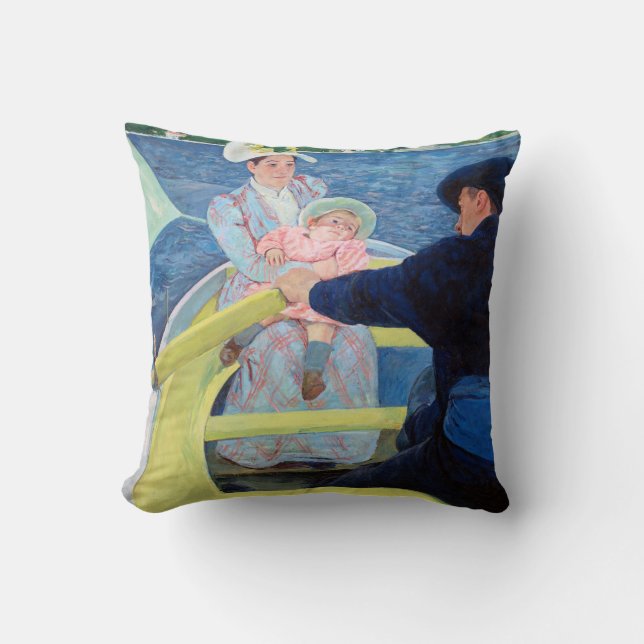 The Boating Party, Mary Cassatt Cushion (Front)