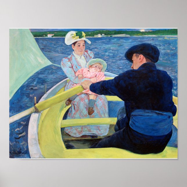 The Boating Party, Mary Cassatt Poster (Front)