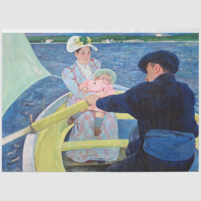 The Boating Party, Mary Cassatt Tissue Paper (Front)