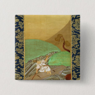The Boatman 15 Cm Square Badge