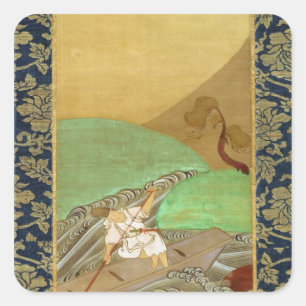 The Boatman Square Sticker