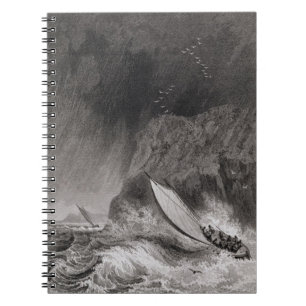 The boats off Walden Island in a snow storm, Augus Notebook