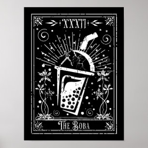 The Boba Tea Tarot Card Poster