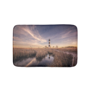 The Bodie Island Lighthouse  At Sunset Bath Mat