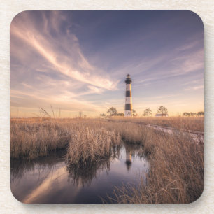 The Bodie Island Lighthouse  At Sunset Coaster