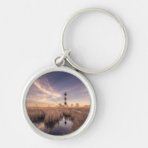 The Bodie Island Lighthouse At Sunset Key Ring