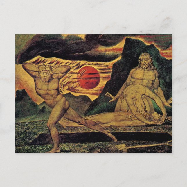 The Body of Abel Found by Adam and Eve Postcard (Front)