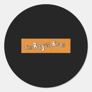 The Bogus Bros Halloween Heist Box Logo Classic Round Sticker