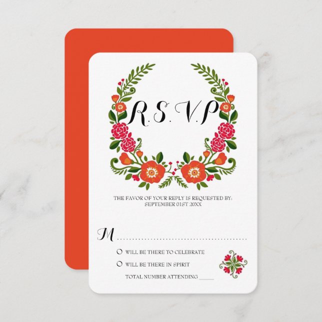 The Bohemian Summer Wedding Collection Invitation (Front/Back)