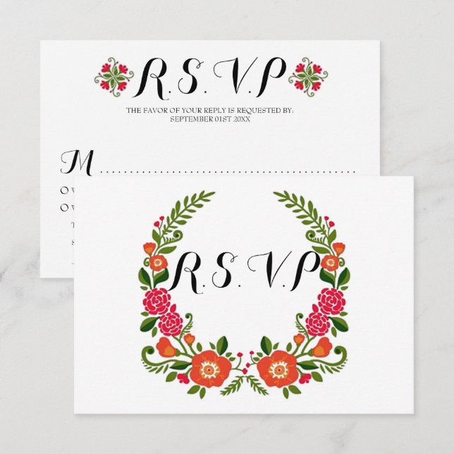 The Bohemian Summer Wedding Collection Invitation (Front/Back)