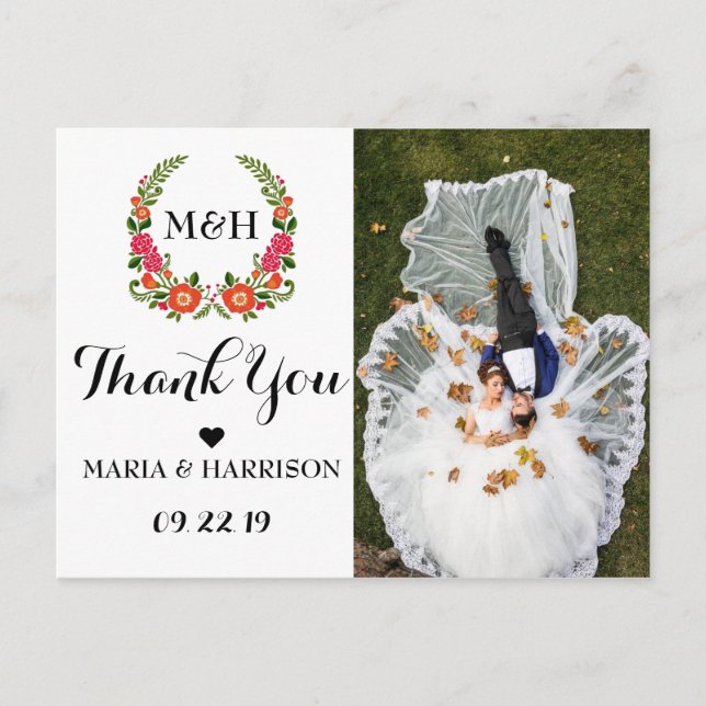 The Bohemian Summer Wedding Collection Postcard (Front)