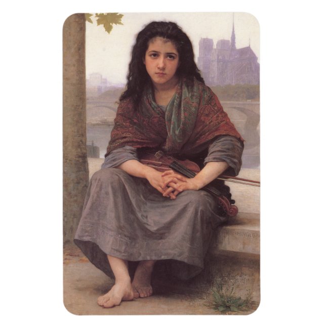 "The Bohemian" William Bouguereau Magnet (Vertical)