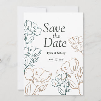 The Boho Elegant Floral Wedding Invitation