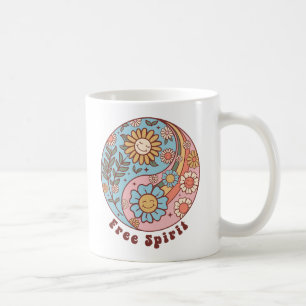 The Boho Retro Flowers Coffee Mug
