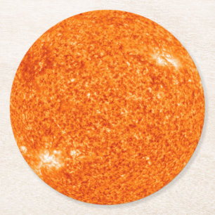The Boiling Sun Round Paper Coaster