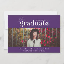 THE BOLD GRADUATE | PHOTO GRADUATION INVITATION
