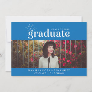 THE BOLD GRADUATE   PHOTO GRADUATION INVITATION