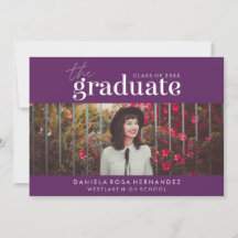 THE BOLD GRADUATE | PHOTO GRADUATION INVITATION