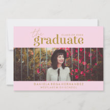 THE BOLD GRADUATE | PHOTO GRADUATION INVITATION