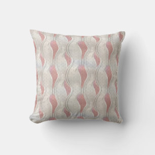The Bold Metallic 3D Red Grey Texture Look Throw P Cushion