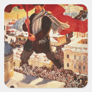 The Bolshevik, 1920 Square Sticker